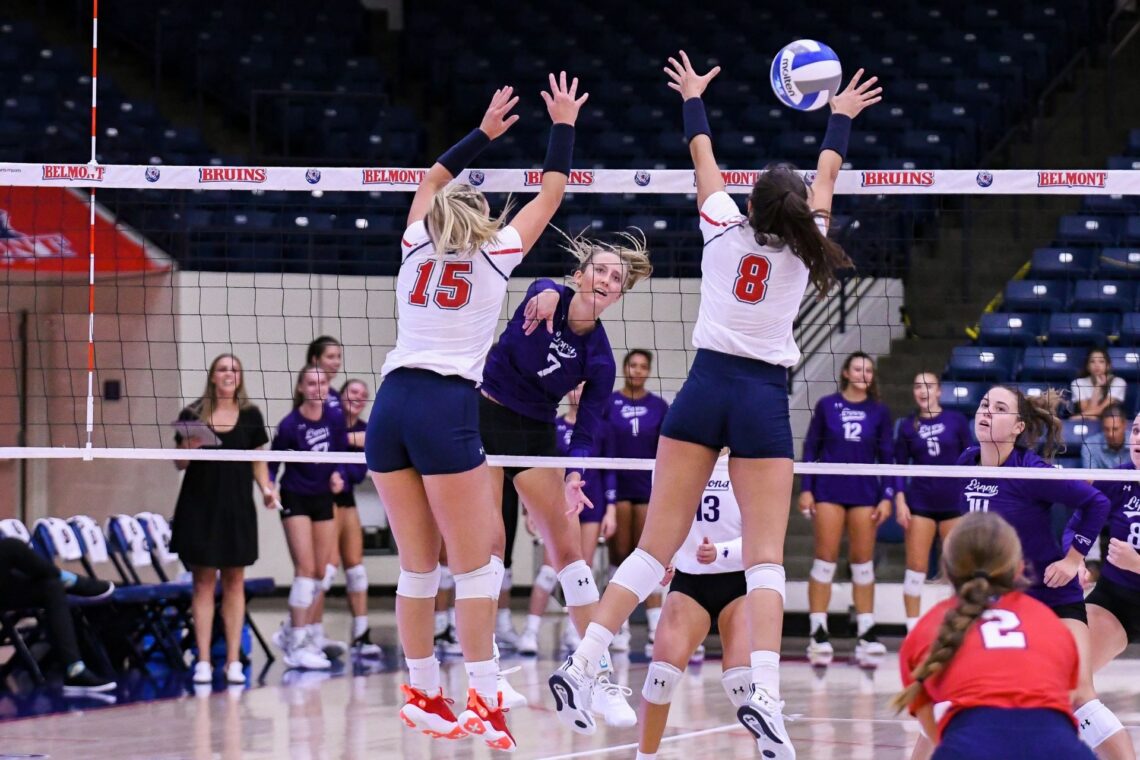 Lipscomb volleyball game against Belmont women.