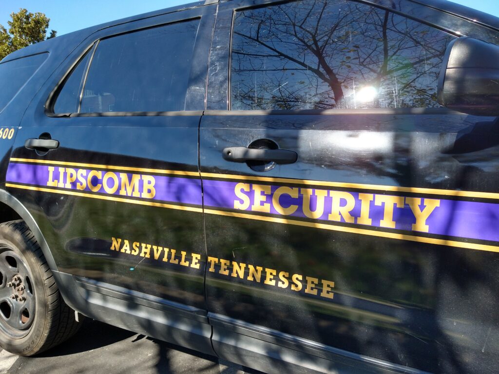 Picture of a Lipscomb Security vehicle