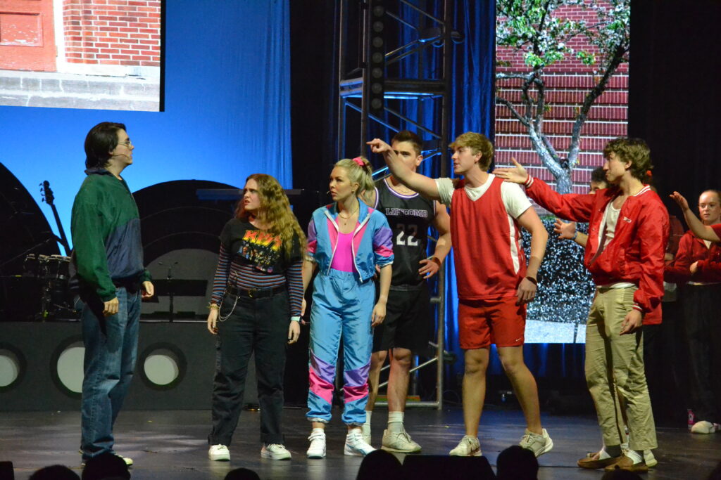 Saturday's matinee performance of the 80s era's show "The Championship Era". Photo taken by Mary English.
