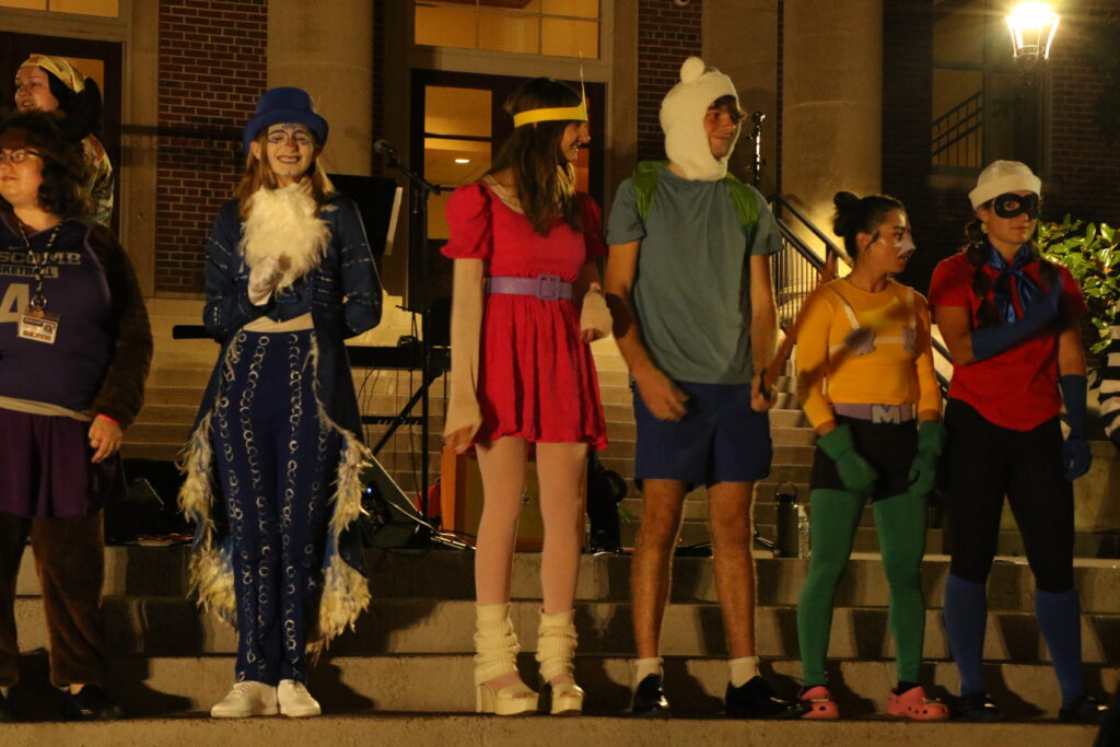 Students in costume contest at Scare in the Square 2024