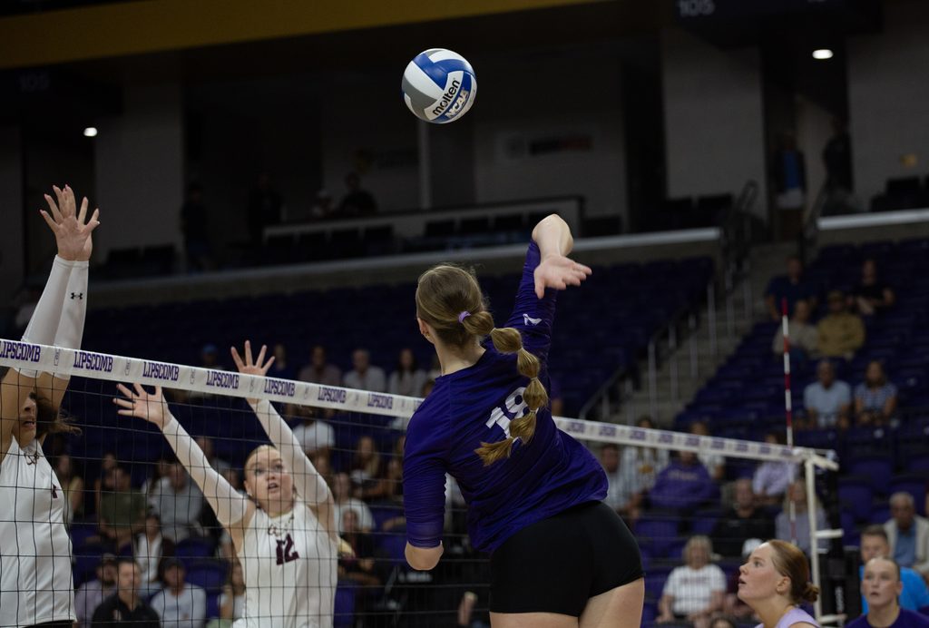 Sr. Ella Durham winding up the shot.
